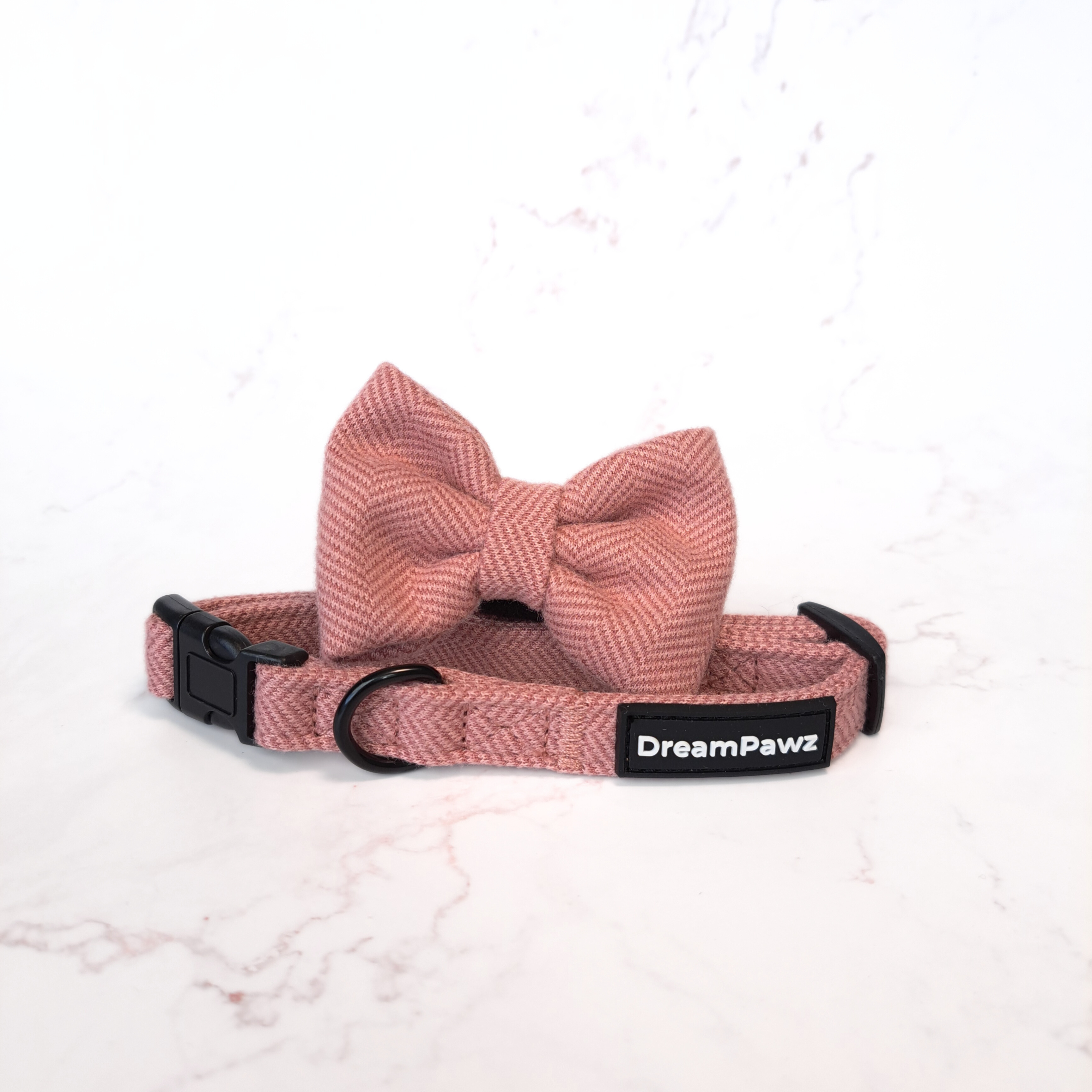 DreamPawz - Halsband met Strik - Visgraat
